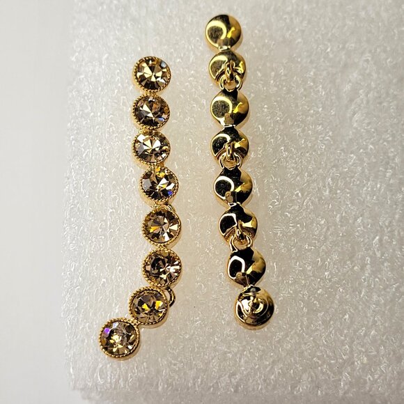 Long Crystal Bridal Earrings Elegant Crystal Long earrings - Picture 7 of 10